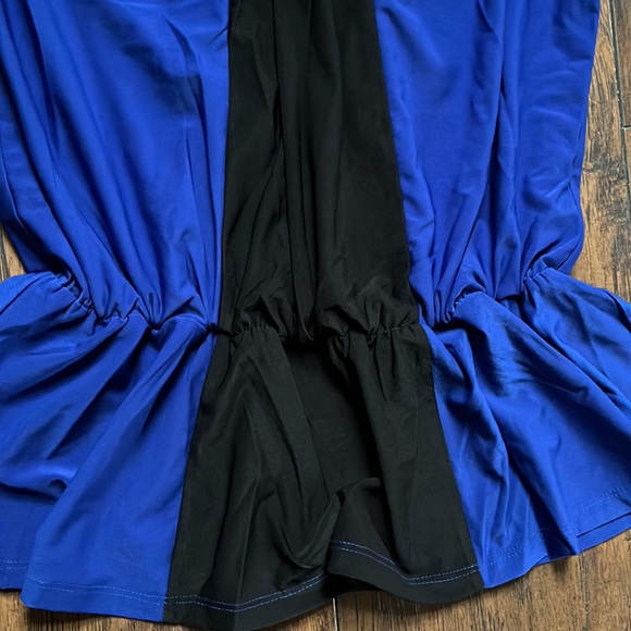 Cache Blue/Black Halter Top Blouse - Picture 6 of 10